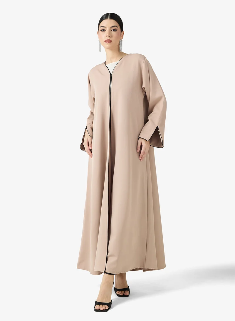 hayas closet  Embellished Abaya With Sheila for Women | Best Price UAE